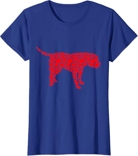 Miniatura 8 de American Bulldog Dog Cute Silhouette Heart - Camiseta de San Valentín Negro -