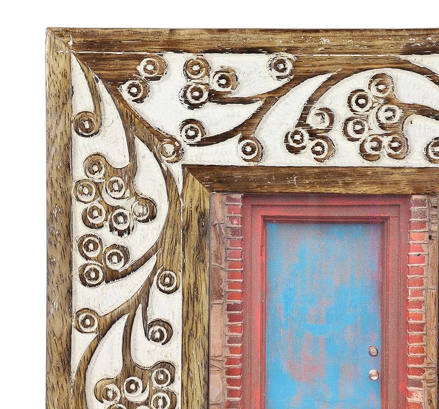 Amazon.com - Deco 79 Rectangular Carved Wood Antique Floral