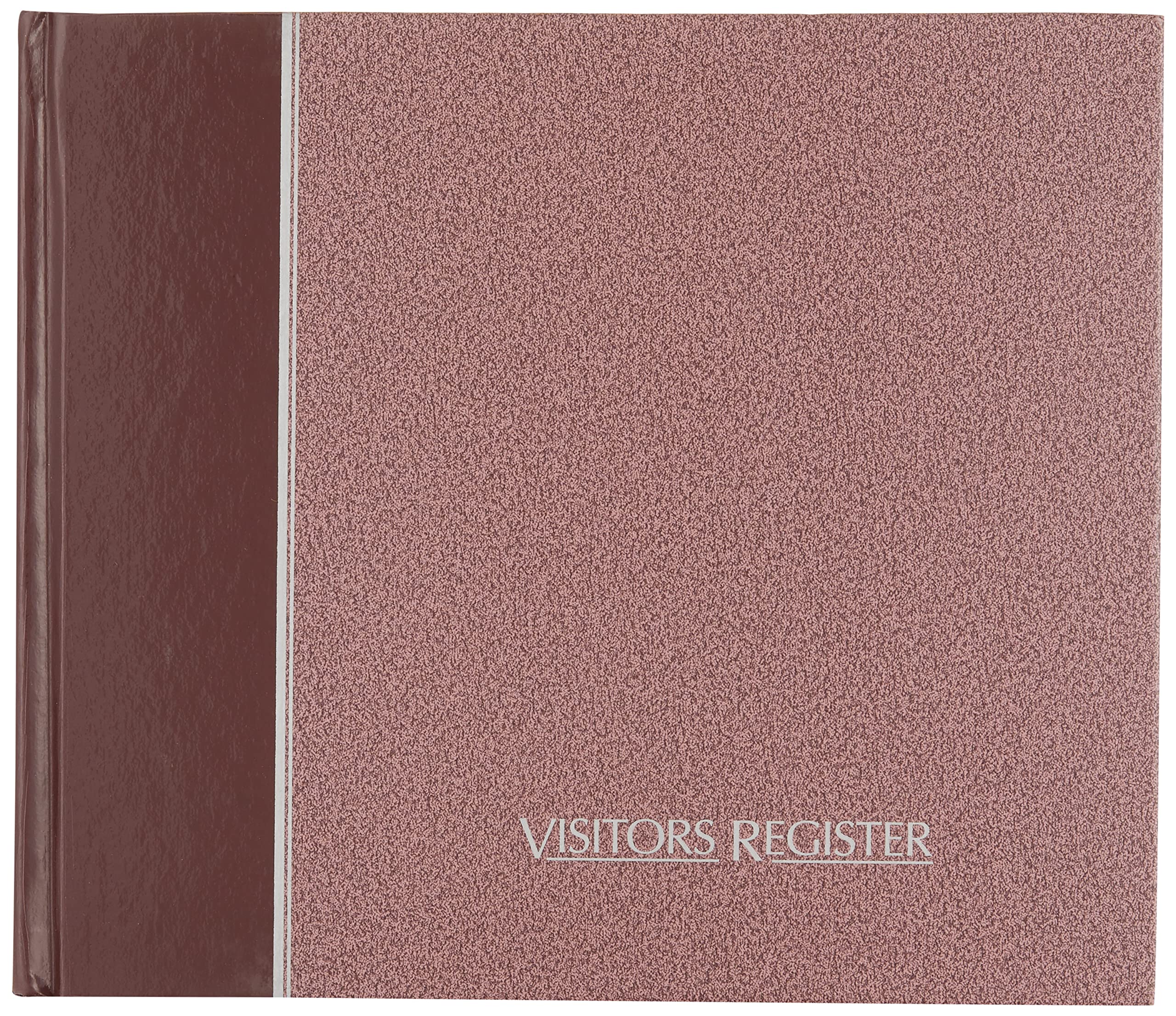 National 57803 Registre des visiteurs, couverture rigide, bordeaux, 128 pages, 8 1/2 x 9 7/8