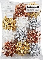 Vista 4 de Hallmark - Surtido de lazos para regalos, 12 unidades (oro, plata, bronce, blanco) para cumpleaños, Día de la Madre, bodas, despedidas de soltera