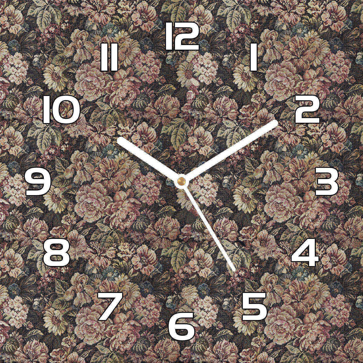 Horloge en verre de sécurité 30x30 cm avec aiguilles blanches