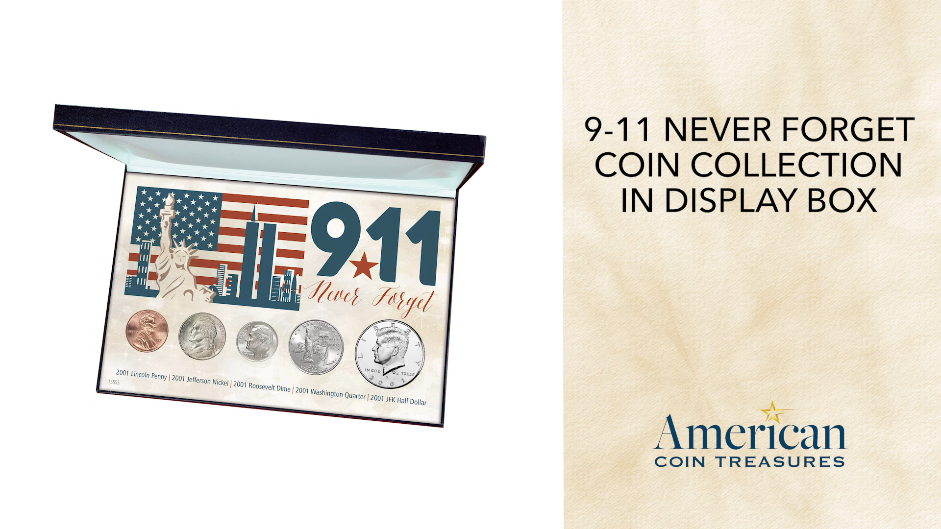 Amazon.com: 9-11 Never Forget Coin Collection in Display Box