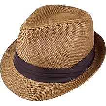 Summer Fedora Panama Straw Hats with Black Band