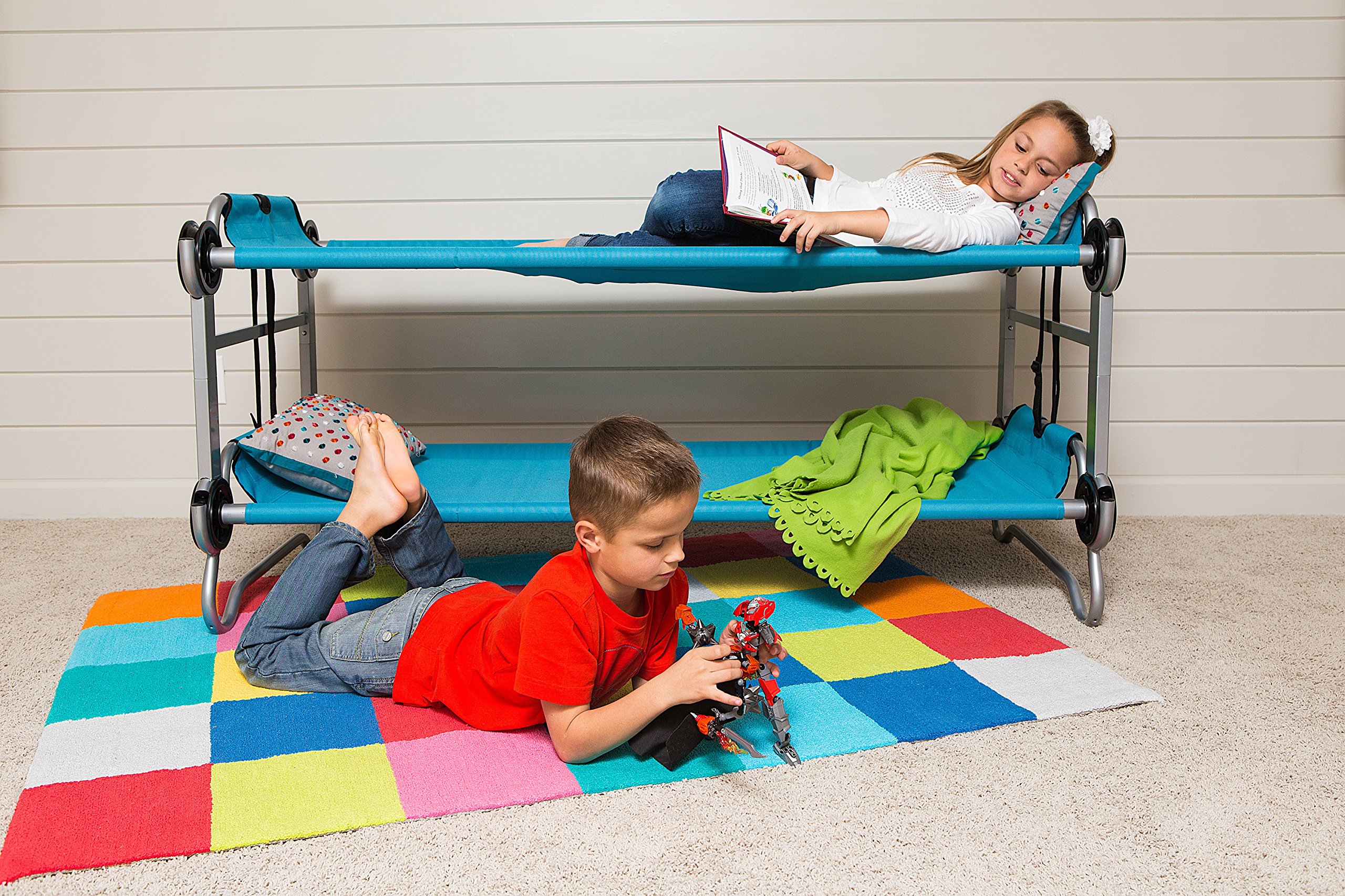 Disc-O-Bed Kid-O-Bunk, Blau, Kinderbett Etagenbett Feldbett Küche, Haushalt & Wohnen