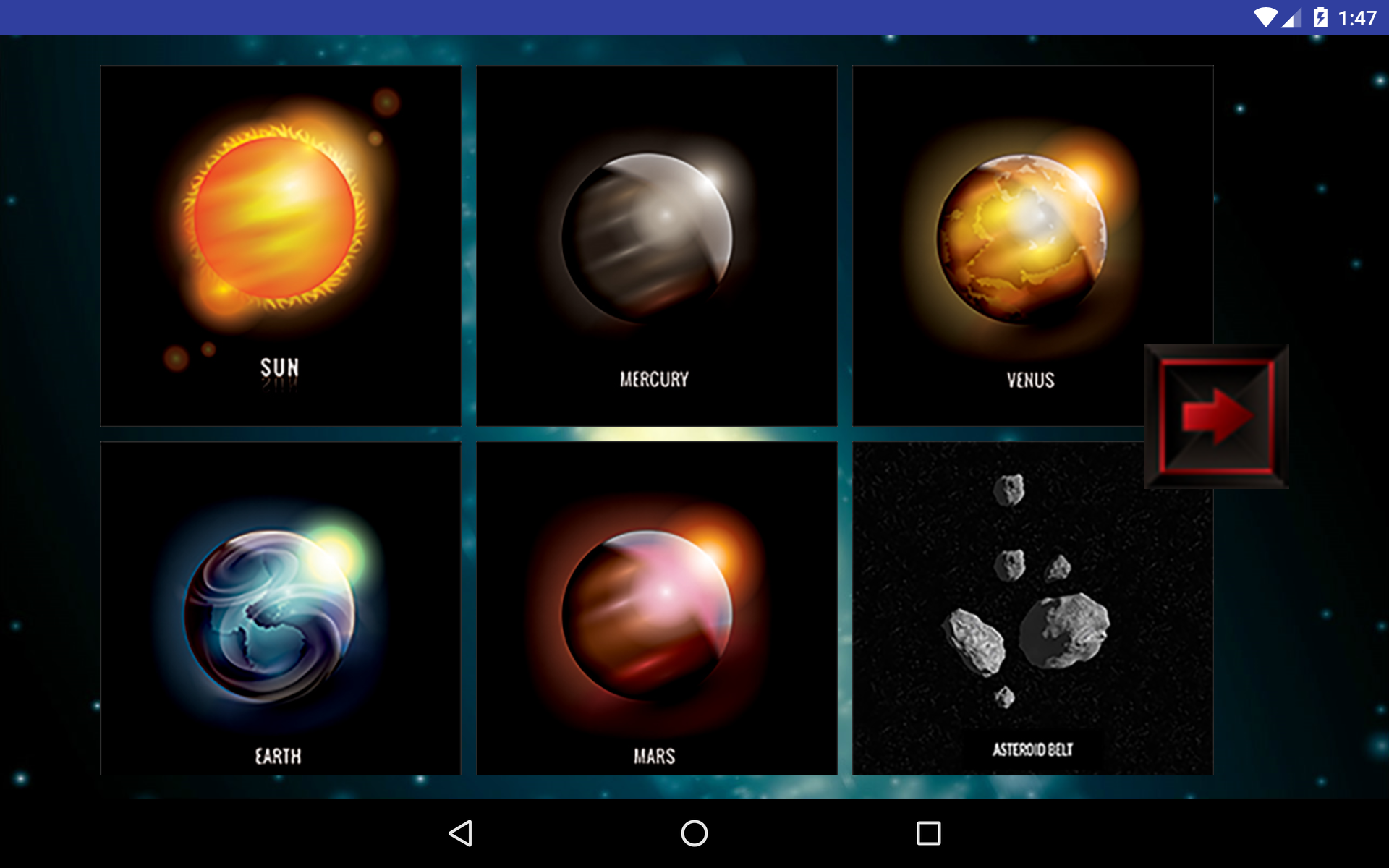 Our Solar System App on Amazon Appstore