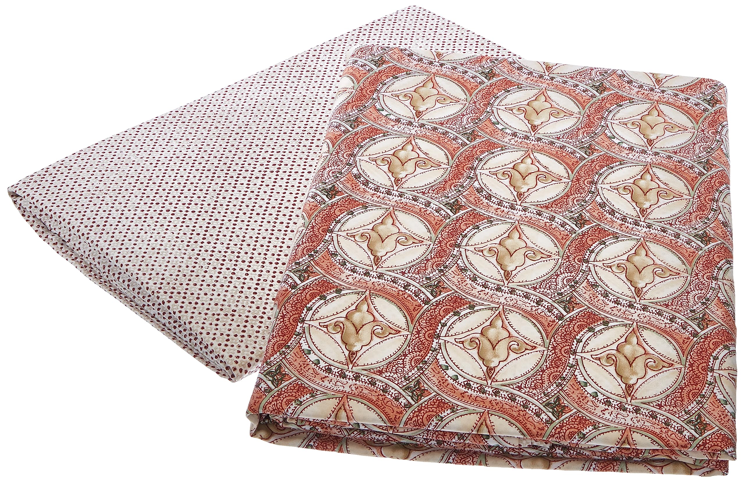 Deco Mex SERBELLONI 300TC 100% Cotton Sateen 4-Piece Bed Linen Set, Red