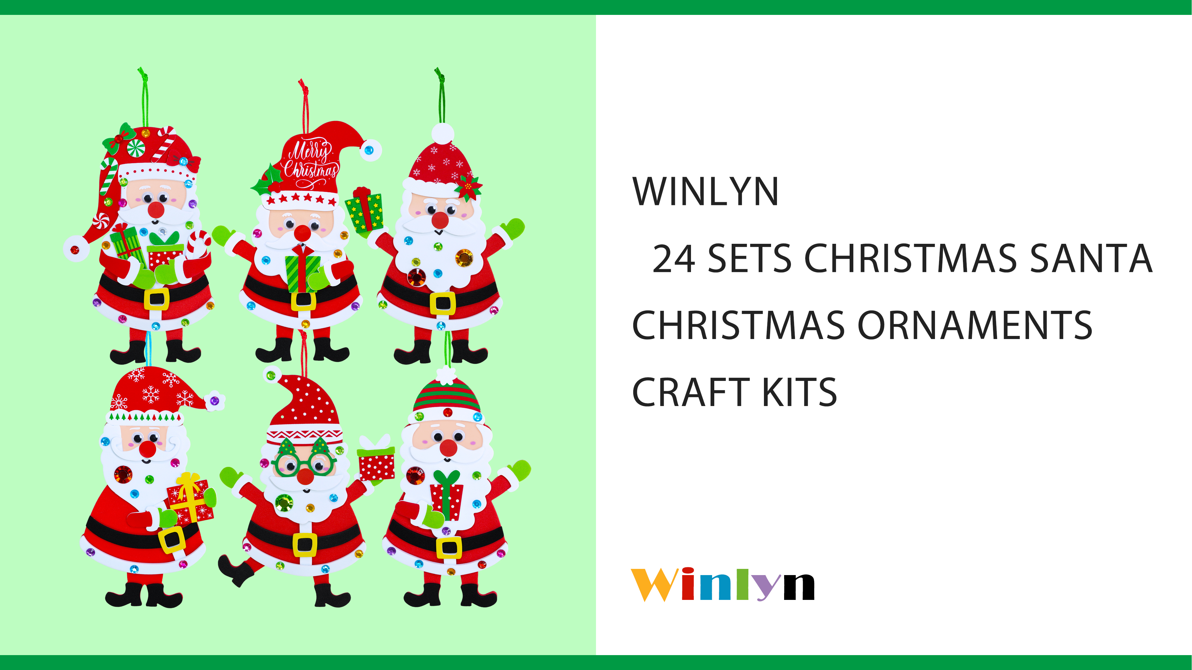 Amazon.com: Winlyn 24 Sets Christmas Craft Kits Winter