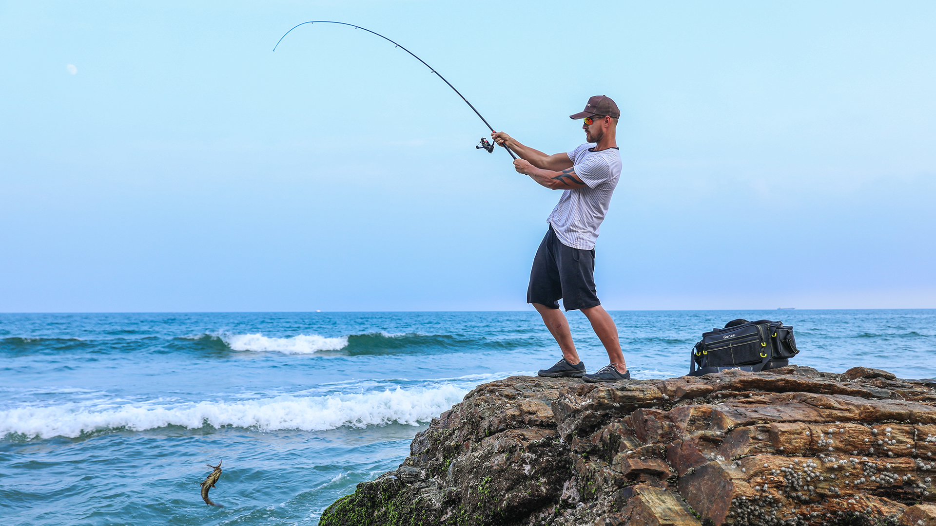 Gonex Teleskop Angelrute und Rolle Combo Set Angelrute Kit mit Angelschnur Angelköder Zubehör und Tragetasche für… – Bild 8