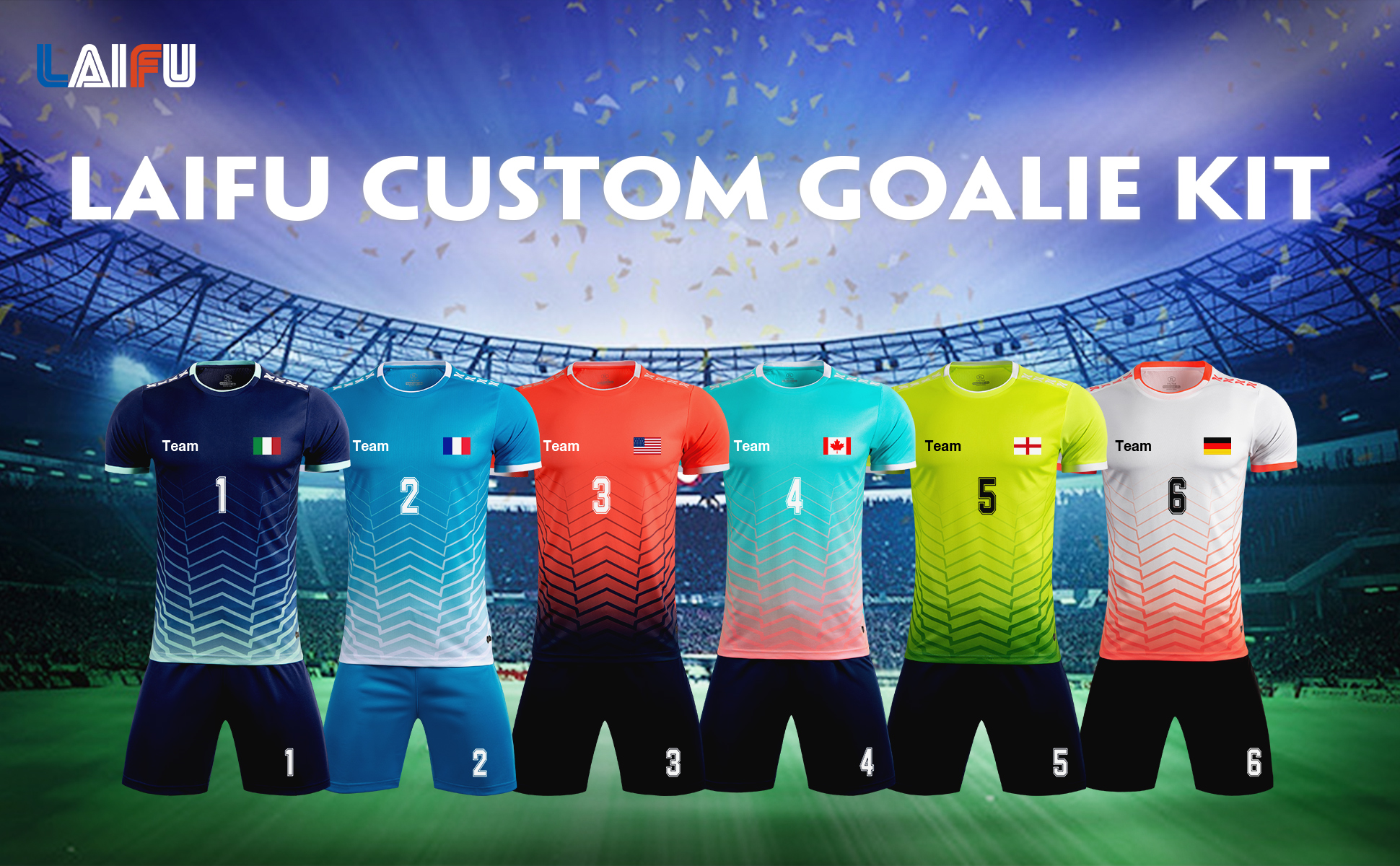 LAIFU Custom Soccer Jersey Set For Kid Adult Personalized Soccer