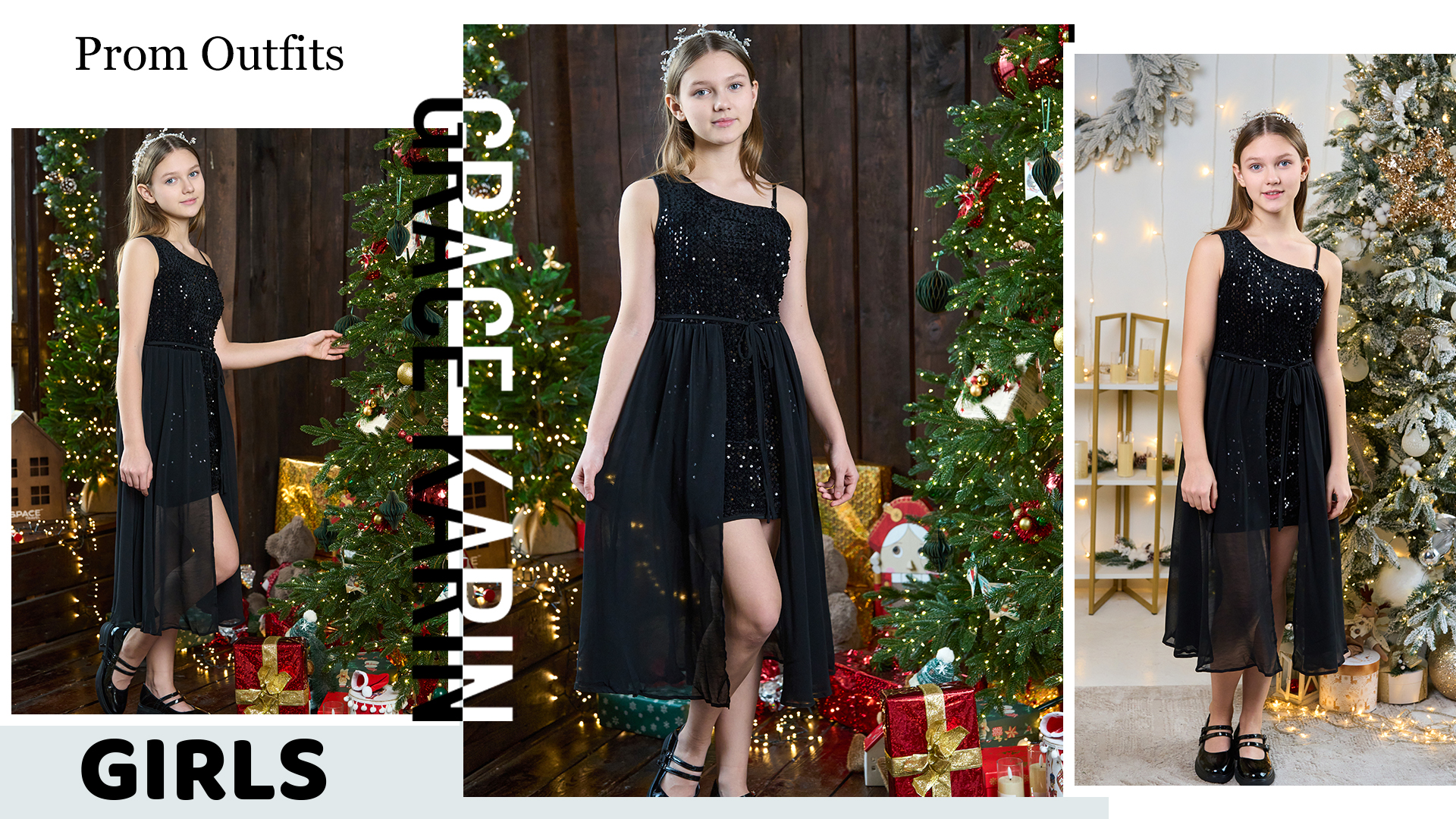 Voorjaar Een Schouder Glitter Pailletten Jurk Vrou... - Vicedeal