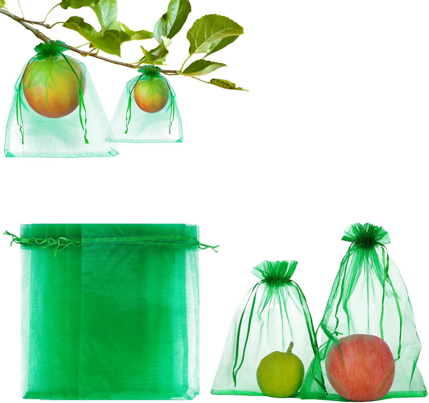 Flenpptly Fruit Protection Bags, 6''×9''Fruit Bags for