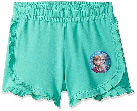Frozen By Kidsville Character Print Regular fit Cotton Girl Shorts