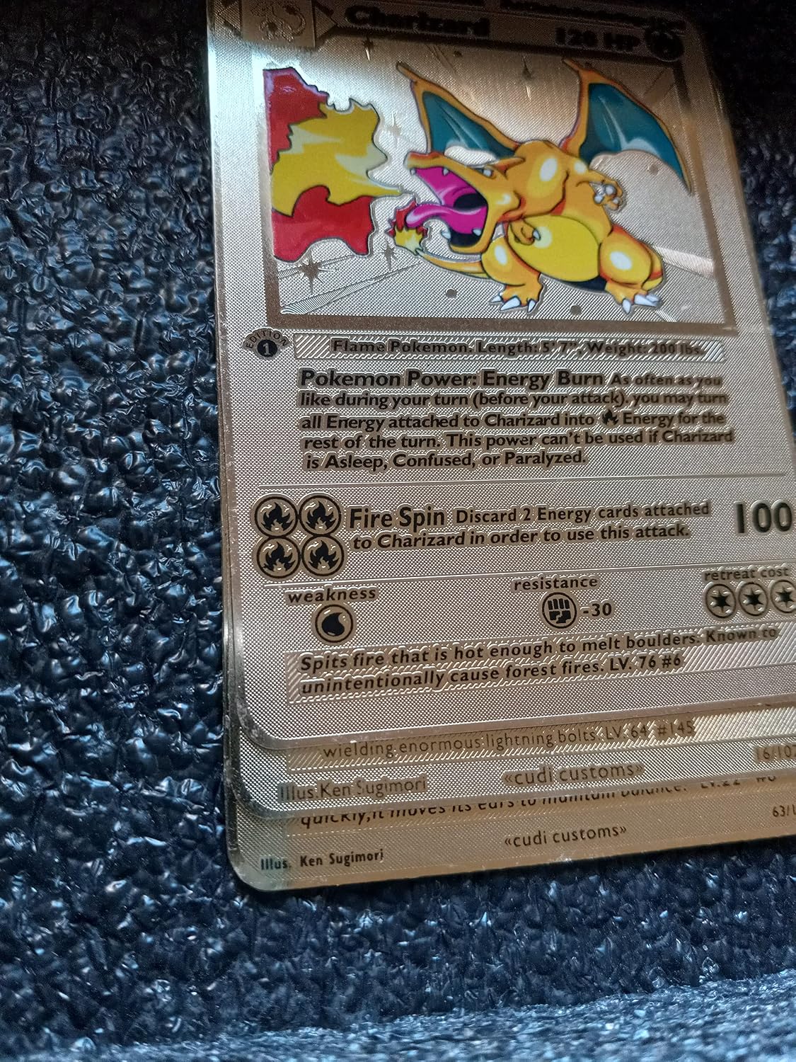 Gold Charizard 1st Edition Metal Card - Jamaica | Ubuy