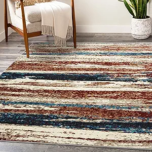Luxe Weavers Lagos Collection 7501 Passion 4x5 Abstract Rug