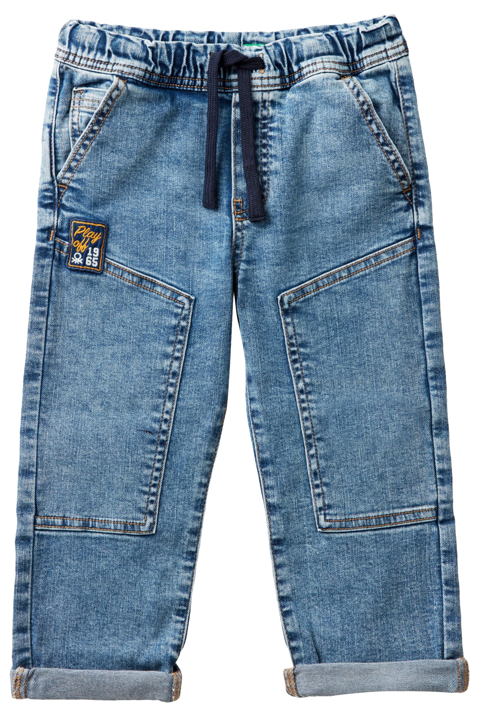 United Colors of Benetton Pantalone 42VXGF01W Pants, Blu