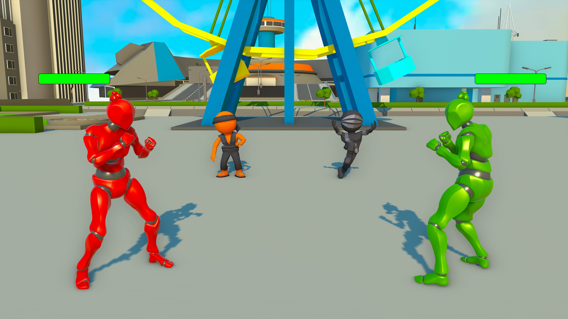 Freestyle Fighting Action Game Draw Punch and Kick Him ; Combat