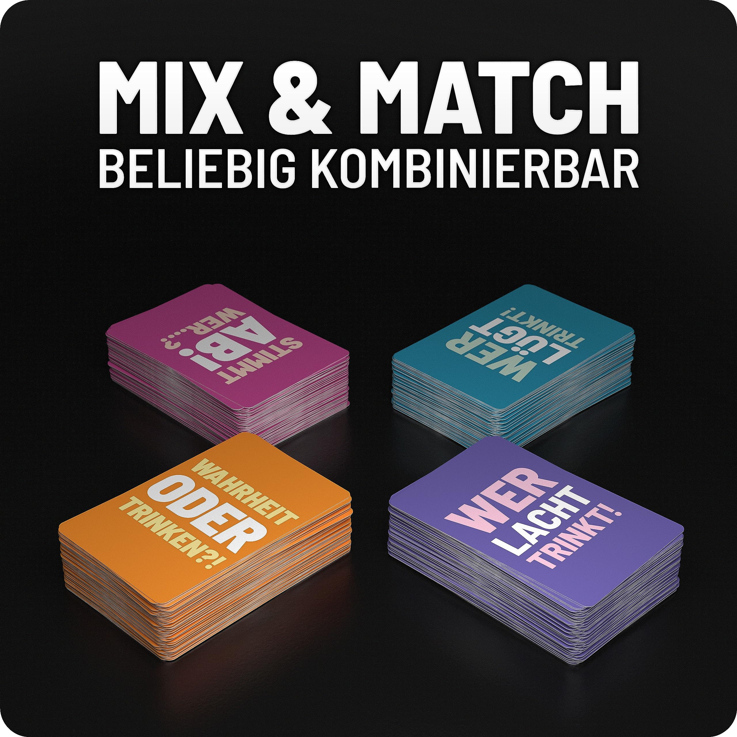 Absturz - Das ultimative Trinkspiel - mit 400 Karten - Saufspiel - Kartenspiel - Partyspiele für Erwachsene - Trinkspiele Partyspiele ab 18 - Ideal für Jede Feier JGA, Party - deutsche Version