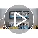 Black Framed Wall Decorations For Living Room Canvas Wall Art For Bedroom Office Wall Decor Black And White Wall Painting Blue Ocean Sea Wave Pictures Artwork For Modern Posters Prints Home Decor