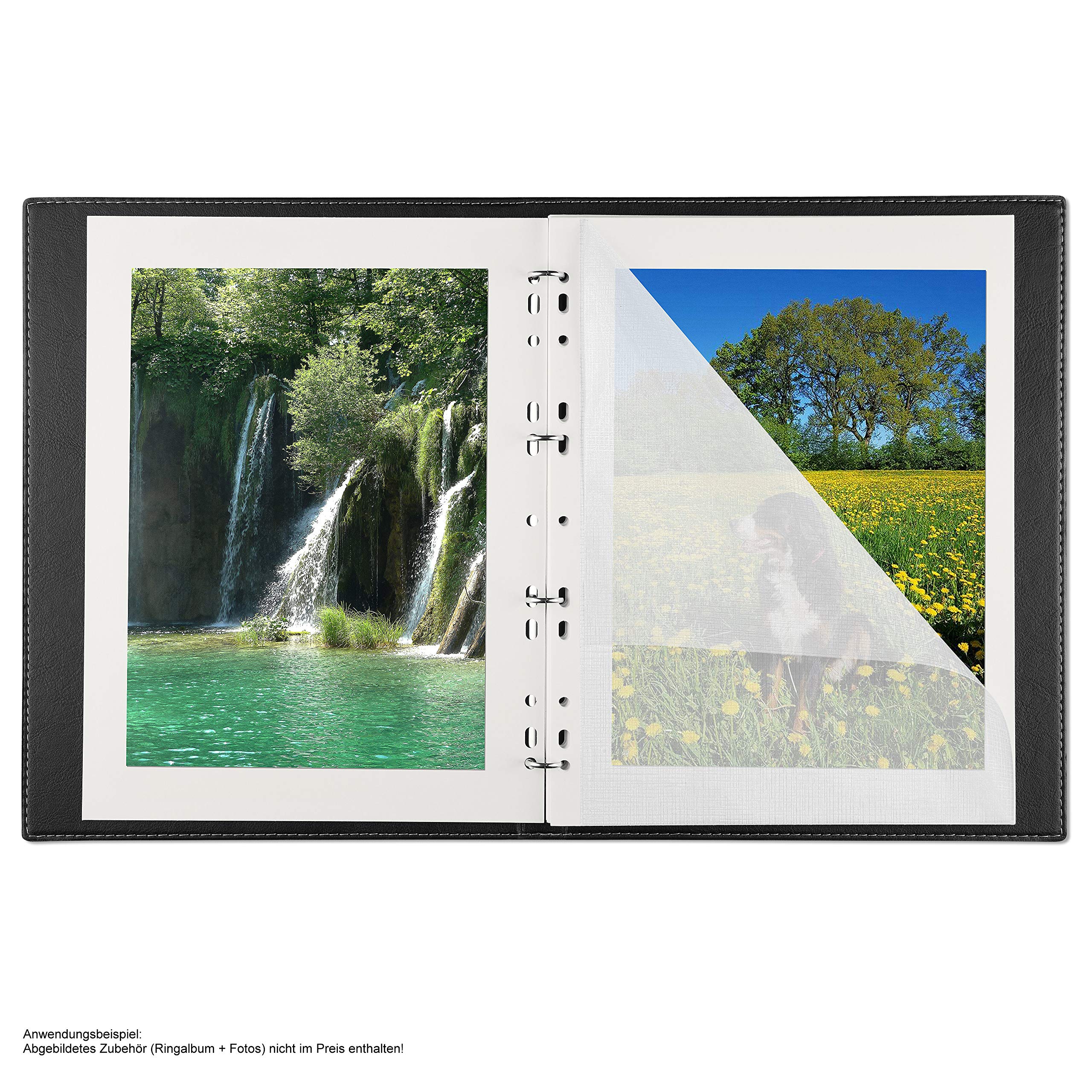 Mashpaper carton photo feuilles photo 100 feuilles blanc avec pergamine 230x297mm 65000420