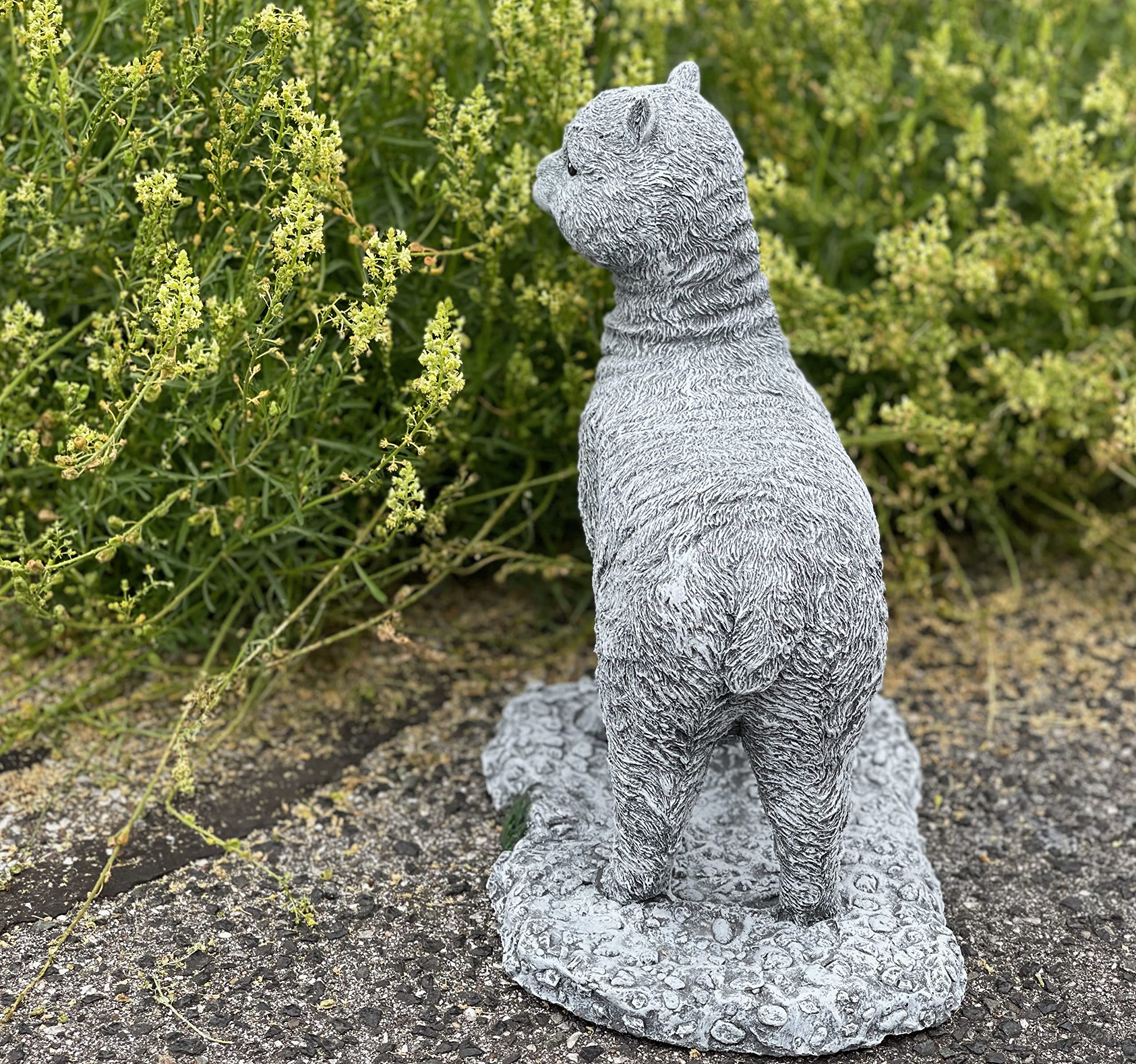 stoneandstyle Steinfigur Alpaka frostfest Steinguss Gartenfigur wetterfest