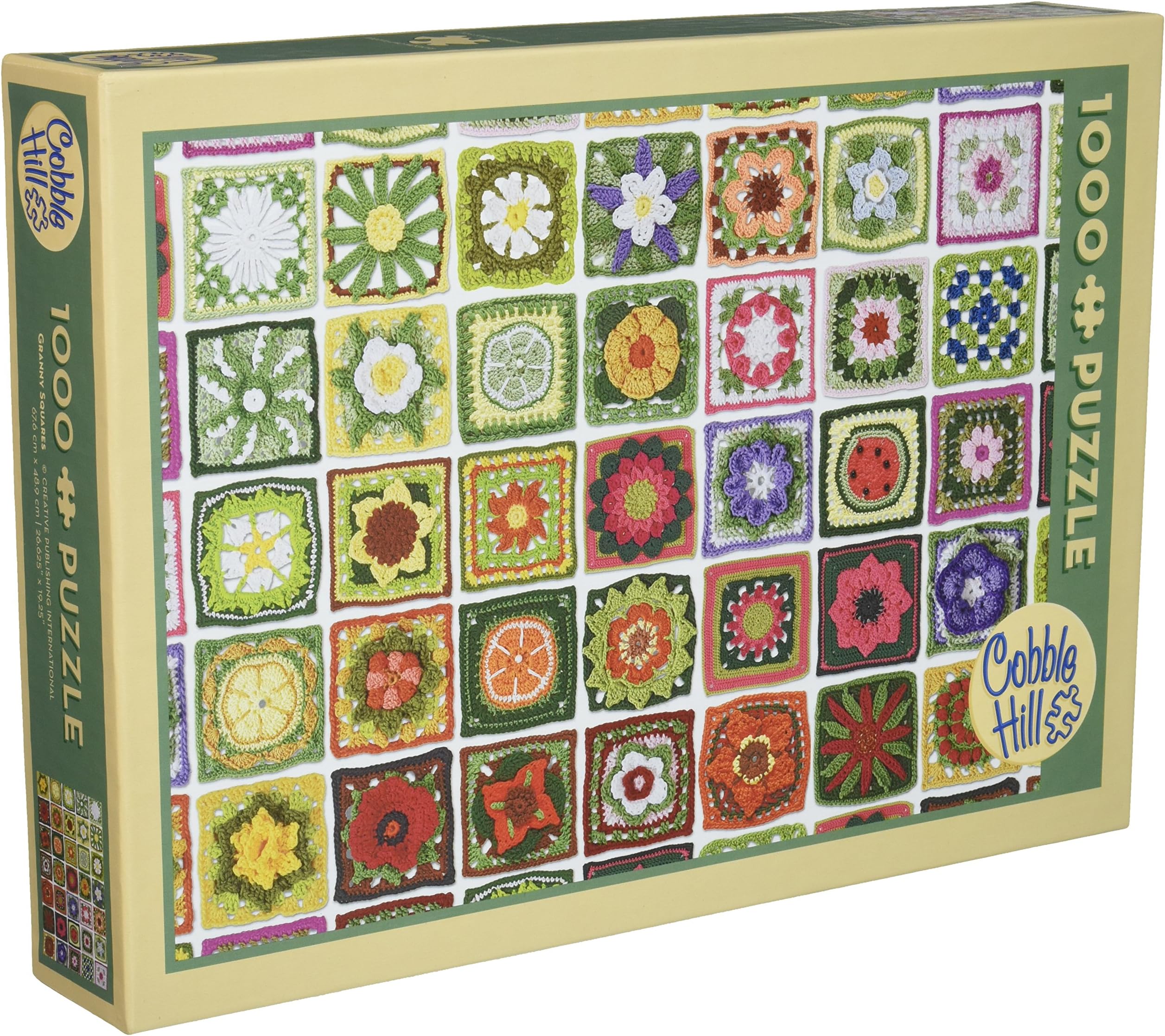 Outset Media 1000 Pieces Jigsaw Puzzle, 10 x 14, Granny Squares