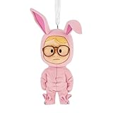 Hallmark A Christmas Story Ralphie in Bunny Suit Stylized Christmas Ornament, Christmas Movie Gifts