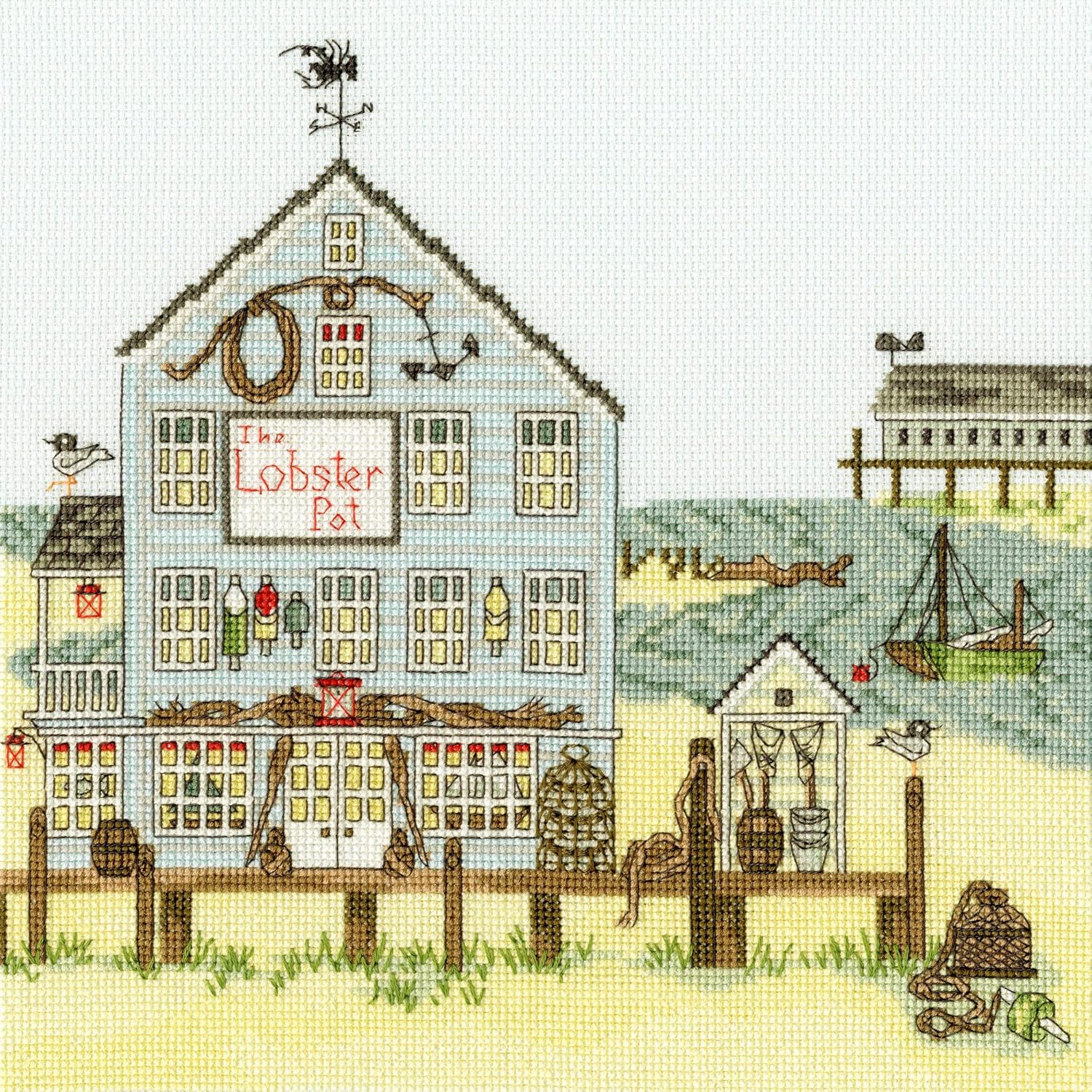 Bothy Threads Cross Stitch Kit - New England The Lobster Pot