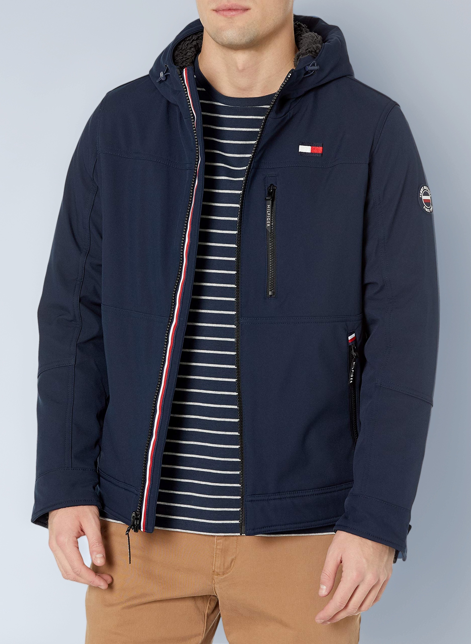 Men's Softshell Jacket With Sherpa Lining Jacket