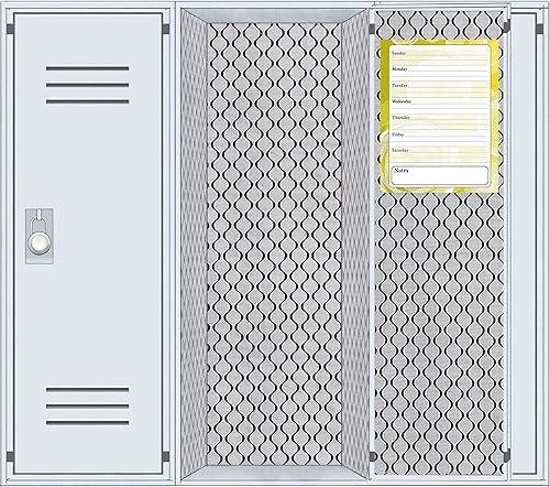 Miniatura 4 de Calendario magnético de borrado en seco, planificador de pizarra blanca para refrigerador/taquillas escolares, mensual y semanal (hoja completa