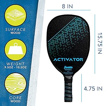 Franklin Signature17mm ピックルボールラケット Signature Series Fiberglass Pickleball Paddle with MaxGrit