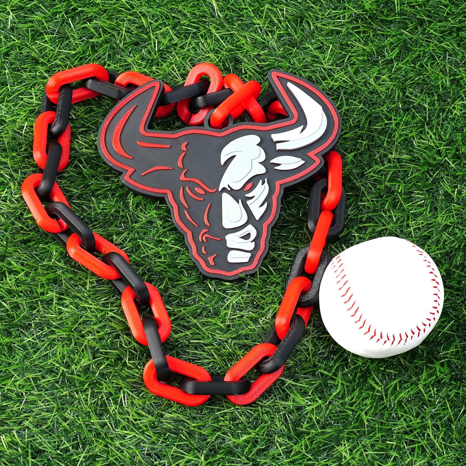 callie Personalized Sports Turnover Chain - Custom Team Logo, Medal MVP Champion GOAT Football Basketball Necklace, Birthday Game Day Gifts for Team Members Sports Fans