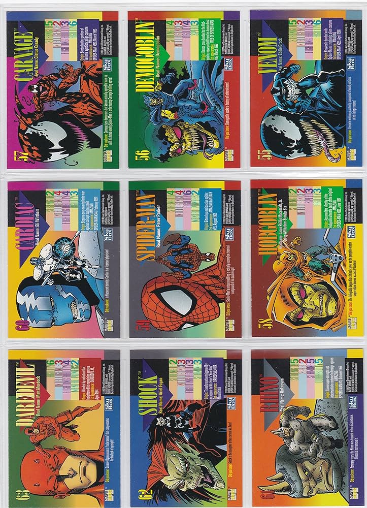 Amazon.com: 1993 Marvel Universe Series IV Base Set of 180 Cards