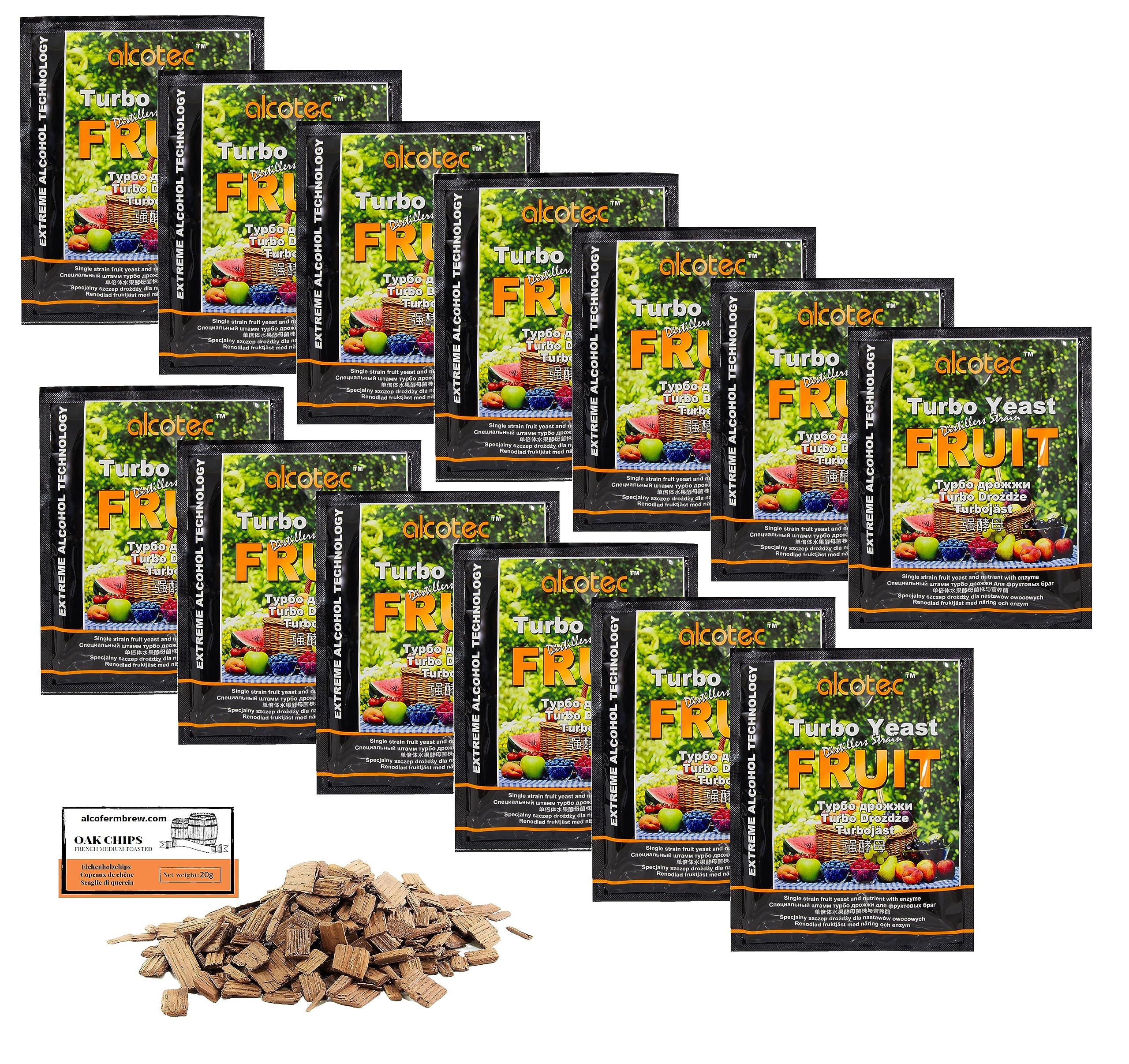 Turbohefe - Alcotec Turbo Fruit 60 g, drożdże do fermentacji owoców, turbo, drożdże do zacieru, drożdże do fermentacji, wódka (13)