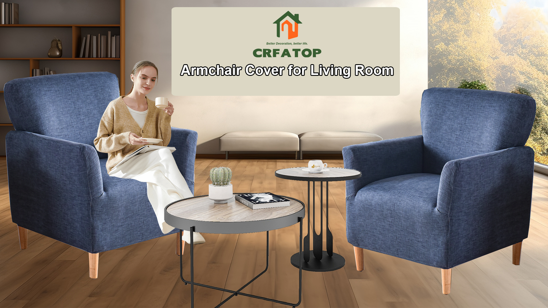 Amazon.com: CRFATOP Stretch Mid Century Modern Armchair Slipcover