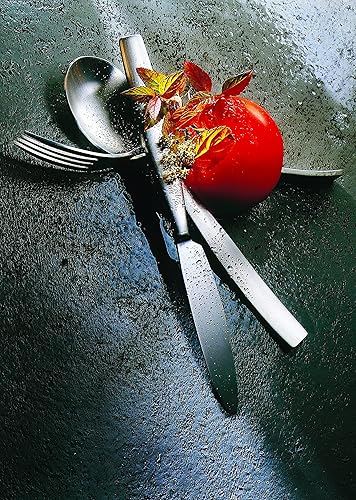 Miniatura 2 de Mepra 104022020 - Cubertería de hielo (20 piezas, acabado de acero inoxidable cepillado, apto para lavavajillas