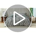 MILDLY Cal King Size Duvet Cover Set 100% Long-Staple Cotton Luxury Sage Green Leaves Patten Reversible Comforter Cover Set 3Pcs