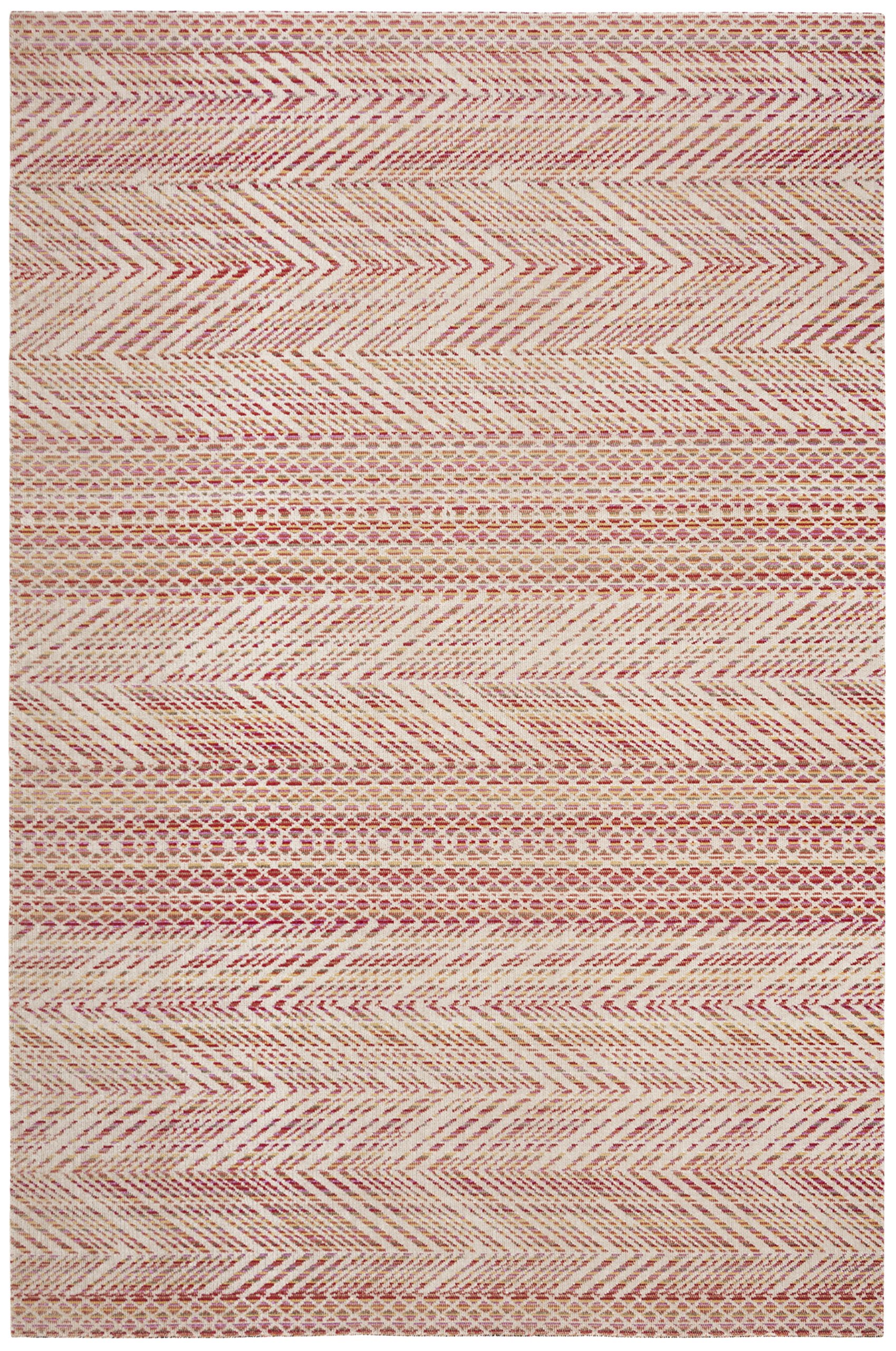 SAFAVIEH Tapis Boho Pour Salon, Salle à manger, Chambre à coucher - Montage Collection, Tapis à poil court, Rose et Multi, 122 X 183 cm