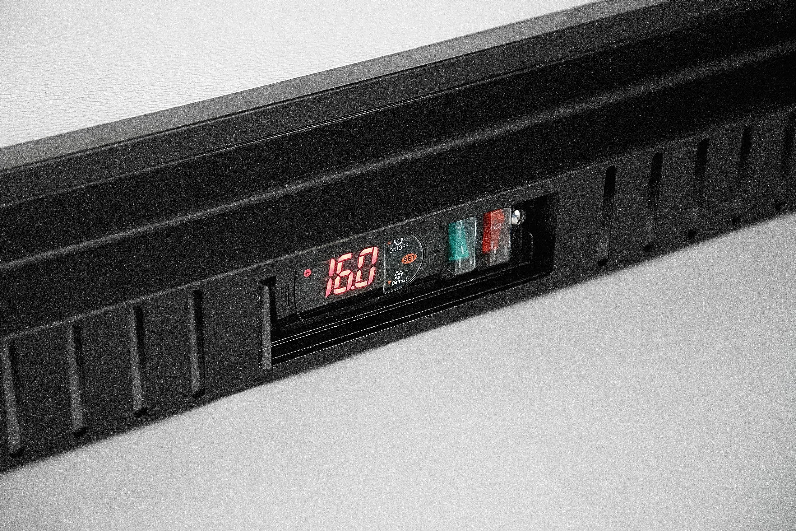 METRO Professional Frigo Vetrina per Bevande con Porta in Vetro, 308 L, alluminio/vetro, Refrigerazione Ventilata, con Serratura e Chiave