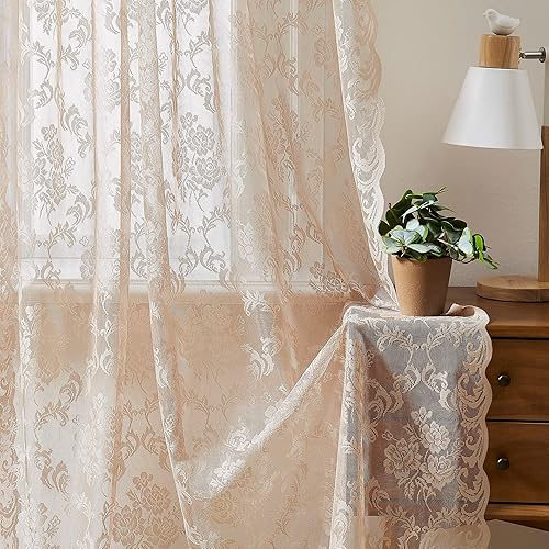 Miniatura 6 de WARM HOME DESIGNS Tela de encaje negro de 60 pulgadas de ancho por 5 yardas de largo. Tela negra para vestido de encaje, mantel de encaje, camino de