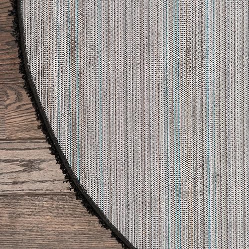 Miniatura 7 de Unique Loom Solid Shag Collection - Alfombra de área (5 pies 1 pulgada x 8 pies, ovalada, negro azabache)