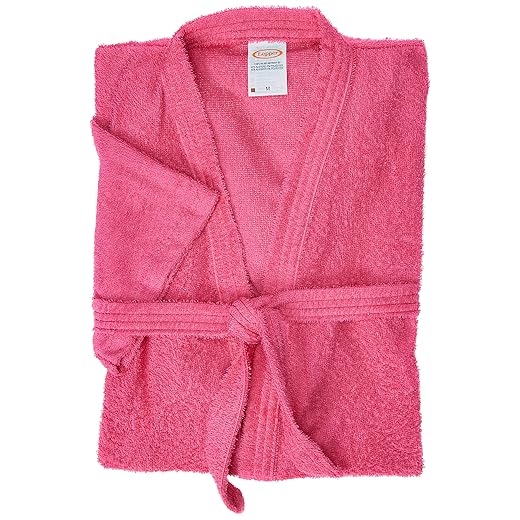 Roupão Felpudo Lepper Malibú Rosa Médio Pacote de 1 Algodão Tradicional
