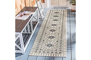 SAFAVIEH Veranda Boho Indoor Outdoor 3ft x 10ft Rug Runner