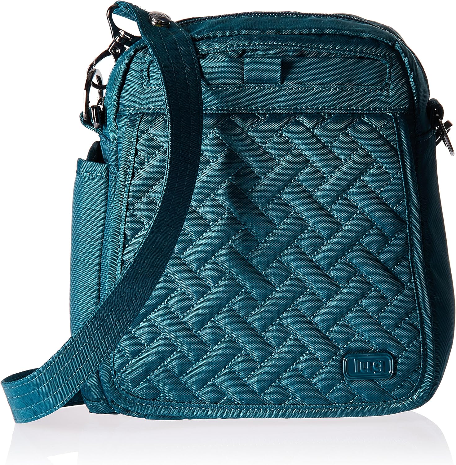 Lug Flapper Cross Body Bag, Brushed Teal, One Size, Flapper Cross Body