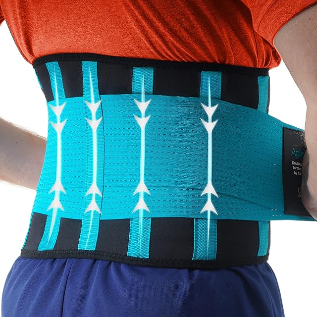 Clever Yellow Back Support Belt for Men and Women - Therapeutic Lower Back Support - The Only Certified Medical-Grade Lumbar Back Support for Back Pain Relief and Injury Prevention - Small