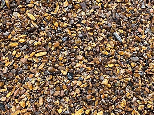 Miniatura 7 de Venta al por mayor Natural SemiTumbled Gold Tiger Eye Gemstone Chips, Ojo de Tigre Dorado Triturado Mini Cristales, Chips de Cristal Sin Perforar