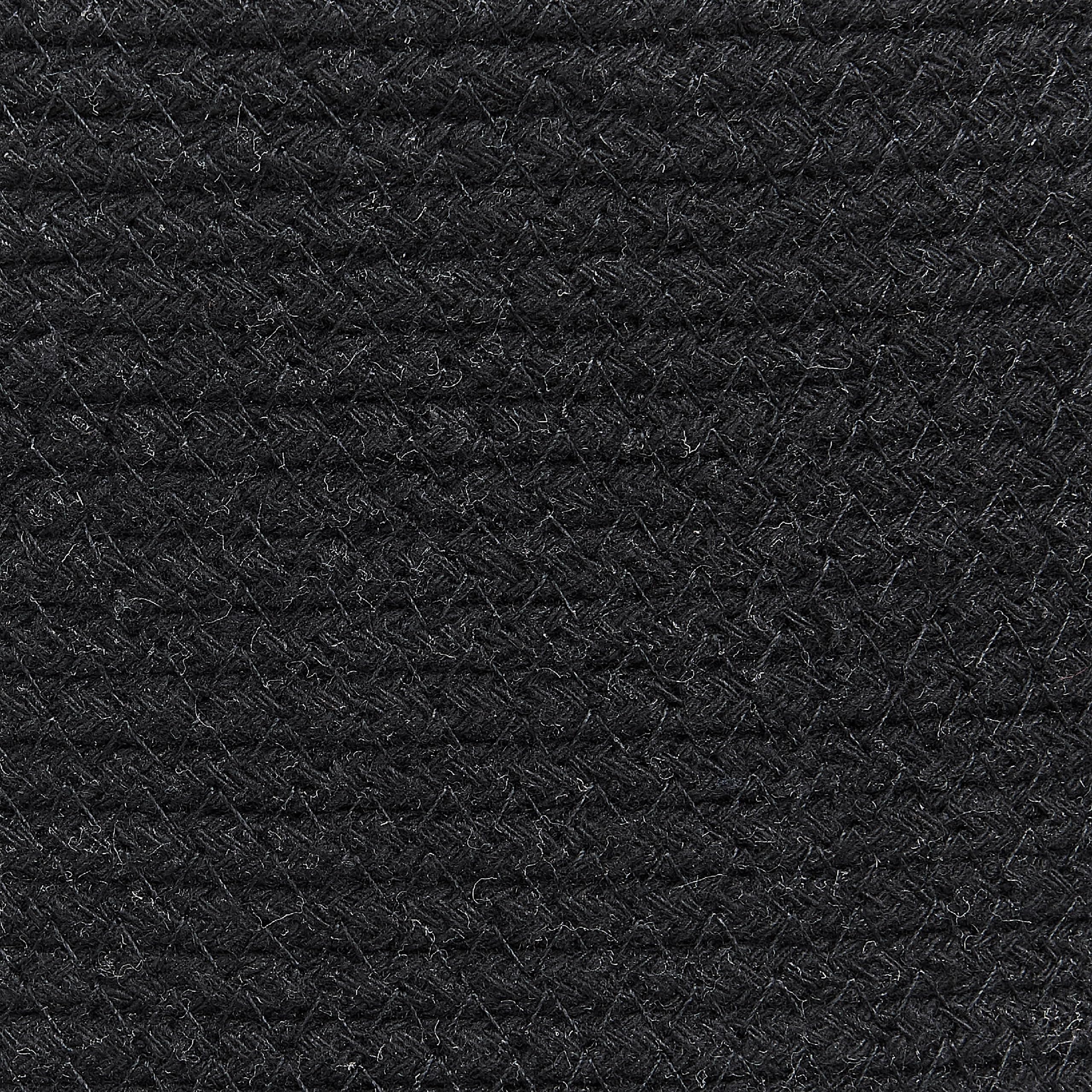 Korb Baumwolle schwarz geflochten mit Deckel Boho-Design Silopi