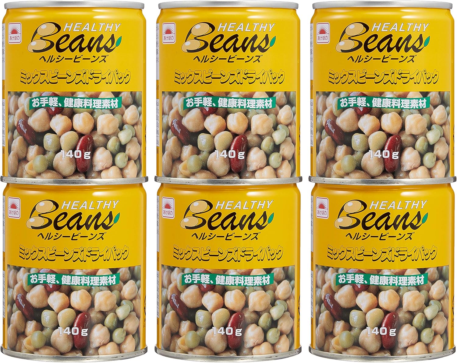 Amazon マルハニチロ ミックスビーンズドライパック 140g×6缶パック あけぼの 豆の缶詰・瓶詰 通販