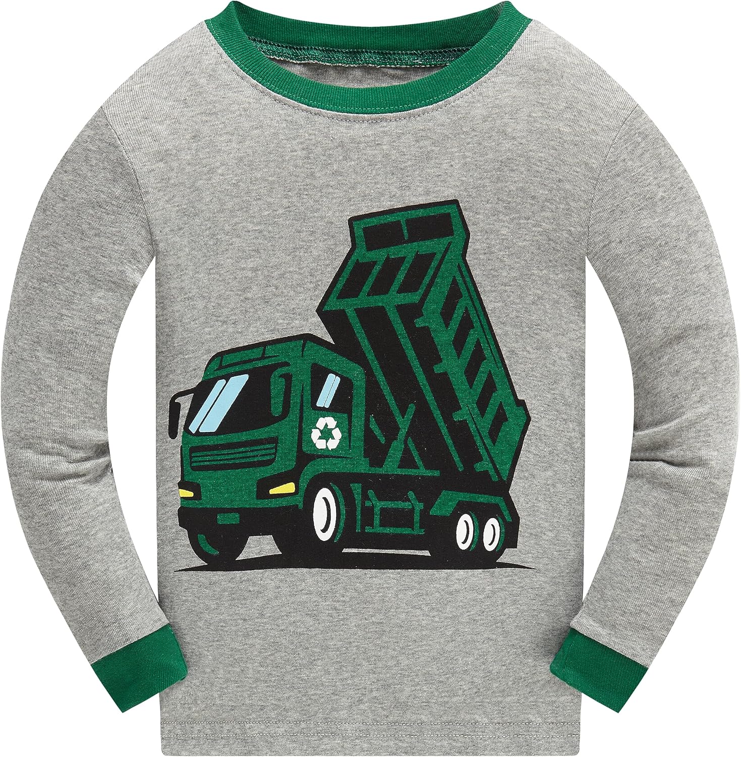 Akyzic Toddler Boys Planet Pajamas Dinosaur Cotton Kids Truck 2 Piece Train Kids Pjs Sleepwear Clothes Set 3-10T - Image 2