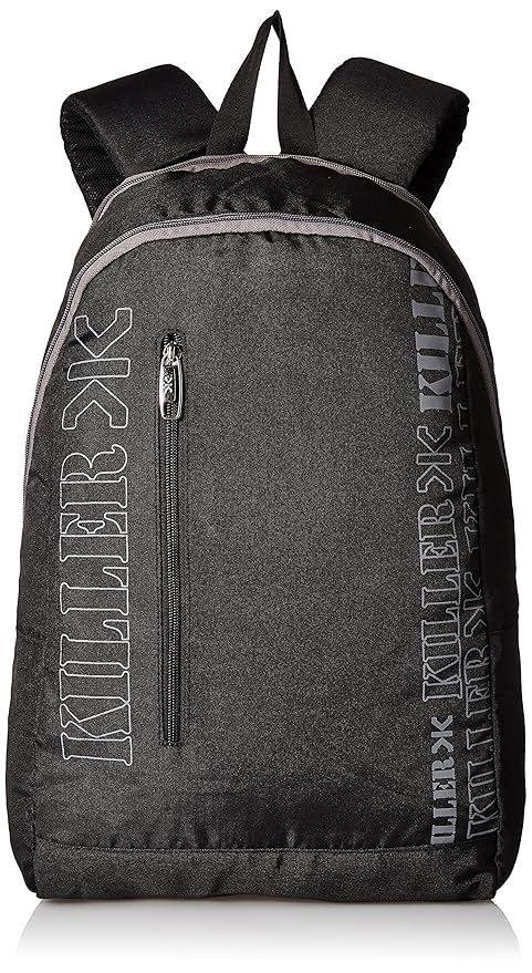 black polyester backpack