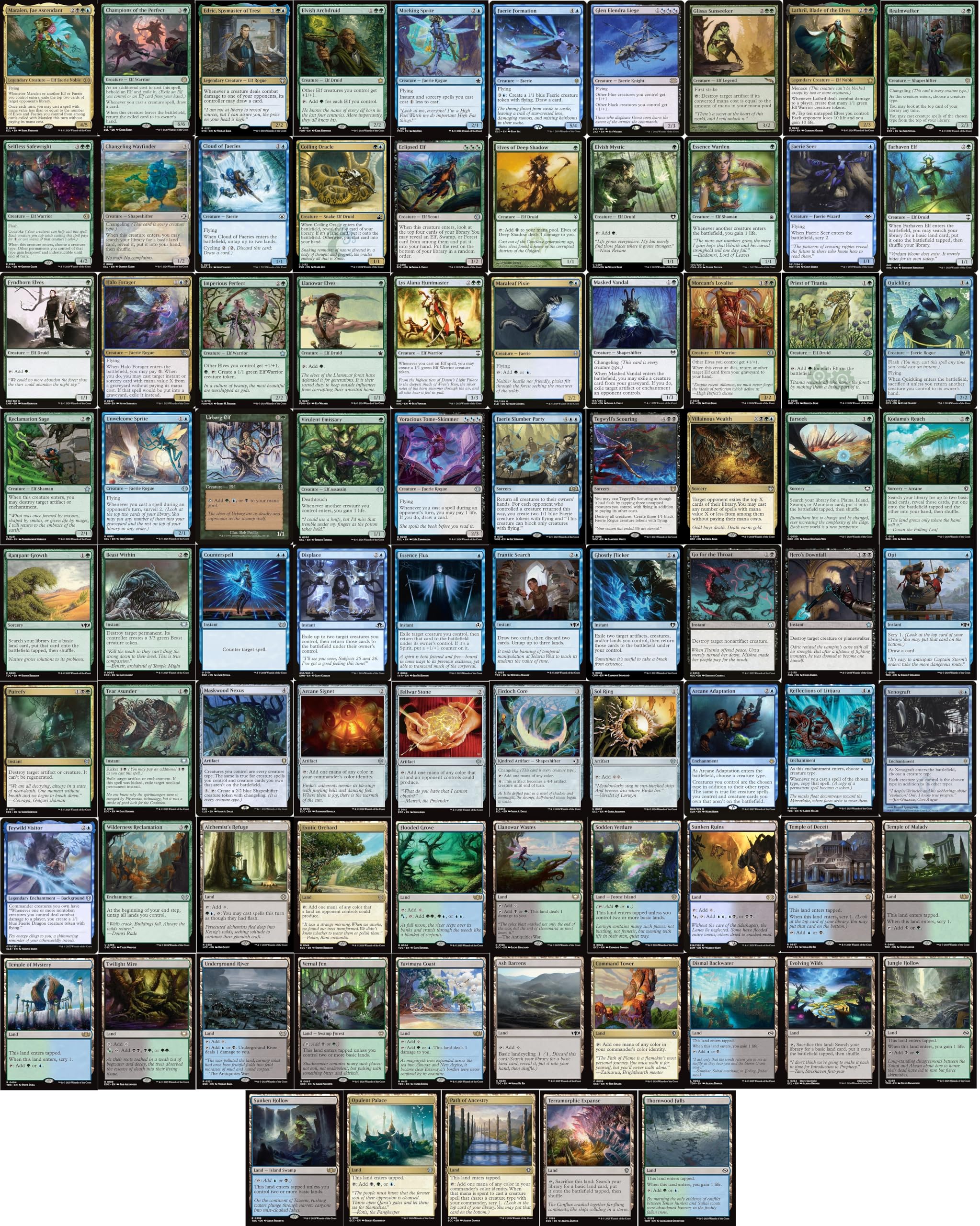 MTG 引退 エルフデッキ 大量まとめ売り MTG 引退 エルフデッキ 大量